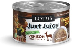 Lotus 2.5 Oz Cat Just Juicy Venison Stew (Case Of 24),One Size