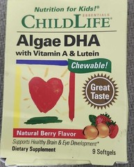 ChildLife Algae DHA with Vitamin A and Luetein EXP 08/24