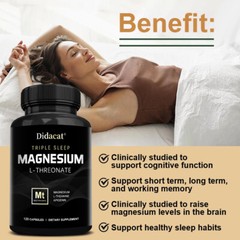 Magnesium L-Threonate 1000mg – Brain & Nervous System, Memory & Focus Support