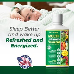 -Friendly Life’s Fortune Liquid Multivitamin – 32 oz for Energy & Immunity