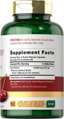 Tart Cherry Capsules 10,500mg | 200 Pills | Max Potency Extract | by Carlyle