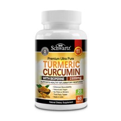 Turmeric Capsules 1500mg + Ginger + Black Pepper | 120 Capsules – Supplement