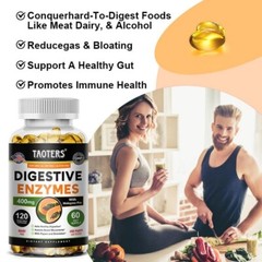 Digestive Enzymes Capsules – Gut & Digestive Health,Relief Gas & Bloating