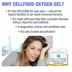 OXYGEN GEL Oxygenating Skin Care Hypoallergenic Aloe Vera Lavender CELLFOOD