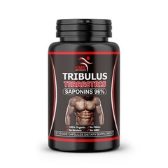 TRIBULUS TERRESTRIS 96% SAPONINS EXTRACT SPORT DIETARY SUPPLEMENT NO GMO 60 Caps