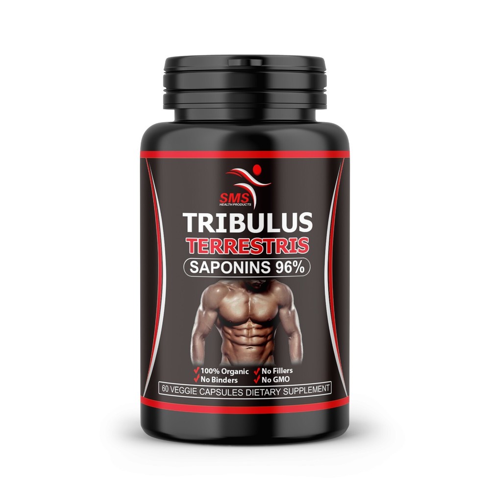 TRIBULUS TERRESTRIS 96% SAPONINS EXTRACT SPORT DIETARY SUPPLEMENT NO GMO 60 Caps