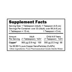 MediCOPPER® + Blood Booster True Colloidal Copper CuNP Nutrient: 500 mL in Plast