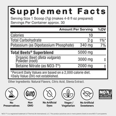Natural Beet Powder Drink Mix: Total Beets for Endurance & Energy – 30 Servings