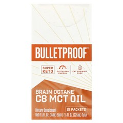 Brain Octane® C8 MCT Oil , 15 Packets, 0.5 fl oz (15 ml) Each