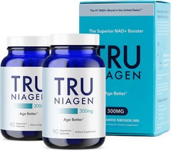 TRU NIAGEN Niagen 300mg – NAD Booster, 2-Pack (90 Servings Each) New Sealed