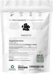 Bioavailable Ashwagandha Softgels – 300 Non-GMO Supplements with Black Pepper