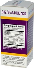 Superior Source B Complex Vitamins B12 B6 Folic Acid Sublingual Tablets 100 C…