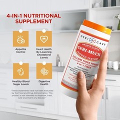 Geri-Mucil Orange 13oz Psyllium Husk Powder – Gluten-Free Digestive Support