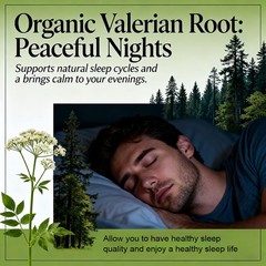 Organic Valeria Root Capsules – Natural Mood Aid & Calm Support 30/60/120 Caps