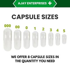 Size 1 Red/White Empty Gelatin Pill Capsule 375 mg Powder Filling (Pack Of 1000)