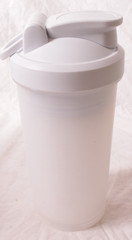 VOLTRX Electric Protein Shaker Bottle USB Rechargeable Mixer Cup – White