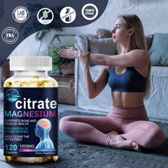 Magnesium Citrate Extra Strength 1000 mg – Max Absorption, 360 Vegan Capsules