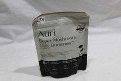 Auri Nutrition Super Mushroom Daily Gummies 12 Mushroom Blend 60ct Exp 09/2027