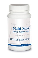 Multi Mineral Complex – Iron & Copper Free, Chelated Trace Minerals, 120 Tabs