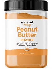 Nutricost Peanut Butter Powder – No Sugar Added (12.6 oz) Non-GMO