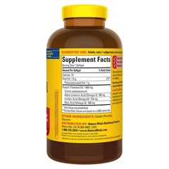 OMEGA 3 THREE SUPPLEMENTS NATURE MADE FLAXSEED OIL FLAX SEED OMEGA 3 6 9 – 300CT
