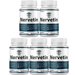 Nervetin Neuropathy Supplements, Nerve tin Advanced Nerve (5 Bottles) Official