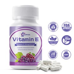 Double Strength Vitamin E Tocotrienols – 180 mg 400 IU ( 60 Capsules )