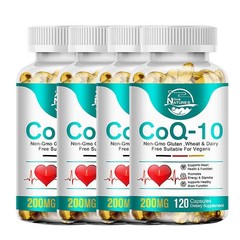 CoQ10 Coenzyme Q10 200mg 120 Capsules Heart Support NON GMO Vegetarian Capsules