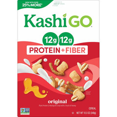 Kashi GO Protein Cereal, 12G Protein, 12G Fiber, Original, 12.3Oz Box (1 Box)
