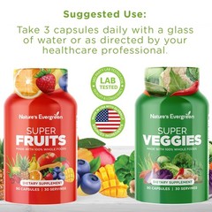 Fruits and Veggies Supplement – Nature 90 Count (Pack of 2)