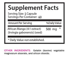 Flavorful nutrients – AFRICAN MANGO EXTRACT – Everyday nourishment 1 Bottle