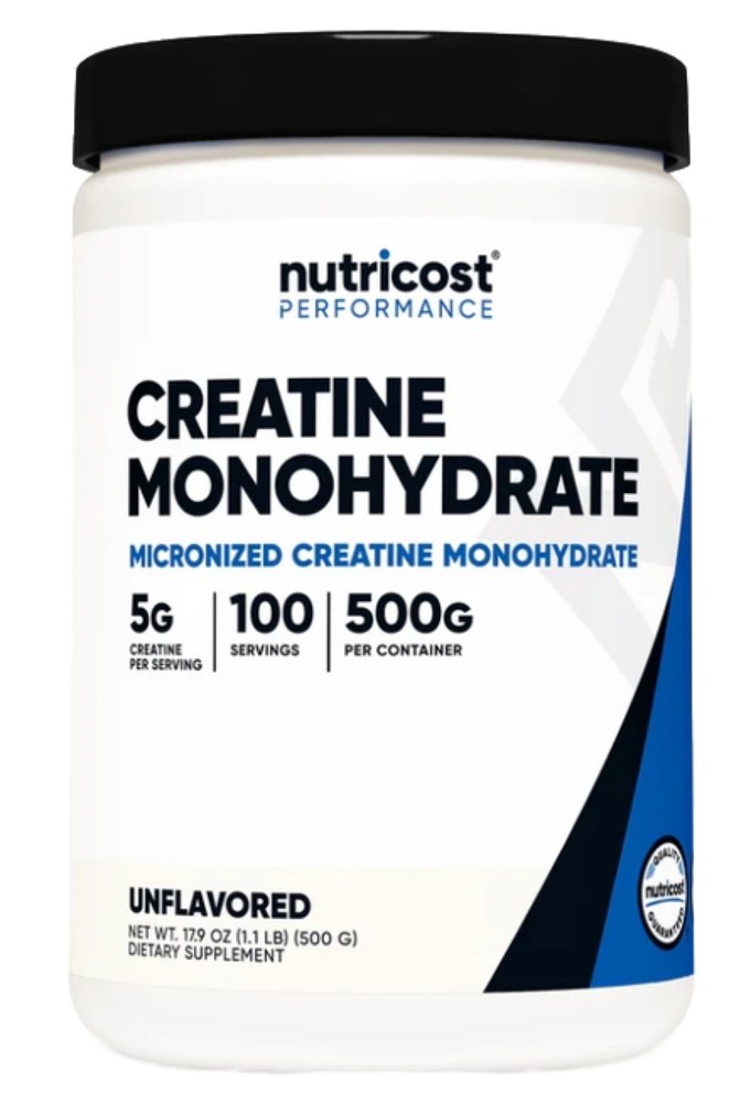 Performance, Creatine Monohydrate, Unflavored, 1.1 lbs (500 g) Nutricost