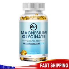 500MG Magnesium Glycinate High Absorption,Improved Sleep,Stress & Anxiety Relief