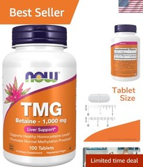 Supplements, TMG Betaine Liver Support 100 Tablets