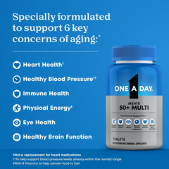 300 Tablets One A Day Men’s 50+ Multivitamin LARGER SIZE Exp 12/2026+