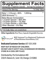 Glucan Elite – 1,3D Beta Glucan 85% – 2 bottles
