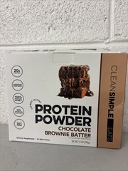 Clean Simple Eats Protein Powder Chocolate Brownie Batter – 10 Packs exp:05/2027