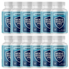 Nerve Shield Pro Mental Focus & Memory Support Supplement – 12 Bottles