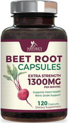 Beet Root Capsules 1300Mg – Extra Strength Red Beetroot Powder Supplement – Supp