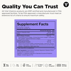 Vital Vitamins Multi Collagen Complex Plus – Advanced Beauty & Wellness – 150 CT