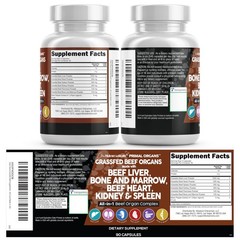 Clean Nutraceuticals Grass Fed Beef Liver 90 Count (Pack of 2), Natural