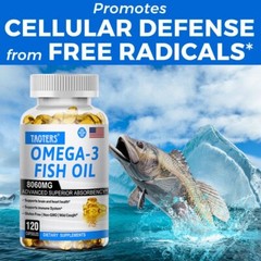 Omega 3 Fish Oil Capsules High Strength 8060mg EPA & DHA, Highest Potency
