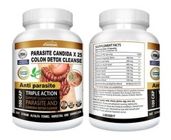 PARASITE DETOX BODY CLEANSE Complex Anti- PARASITE Support Cleanse 100 quick