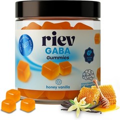 riev GABA Gummies – Honey Vanilla Flavor – with Vitamin B6, Magnesium, Chamomile