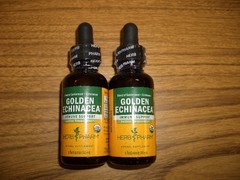 2-Herb Pharm Golden Echinacea Liquid Herbal Extract Immune Support 1 fl oz ea