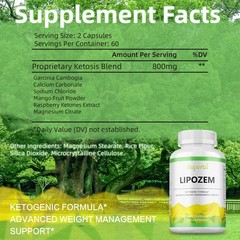 Lipozem Capsules – Advanced Weight Management Support & Gut Health, Fat Burning