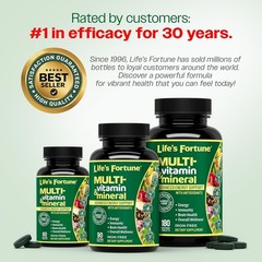 Life’s Fortune Multi-vitamin Advanced Energy Support 90 Vegetarian Tablets