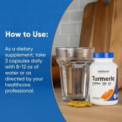 Nutricost Turmeric Curcumin with BioPerine and 95% Curcuminoids, 2300mg, 120 Cap