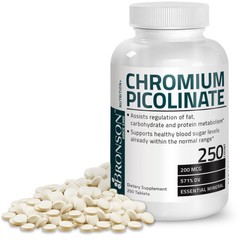 Bronson Chromium Picolinate 200mcg, 250 Tablets