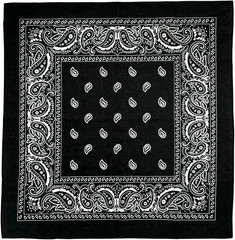 Extra Large Bandana 27” X 27” 100% Cotton for Men & Women Paisley Handkerchief H